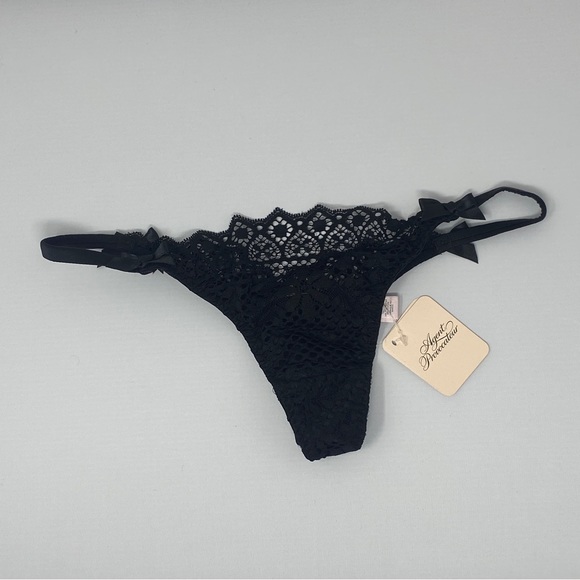 Agent Provocateur Stone Black Thong AP3 Medium NWT - Picture 6 of 10